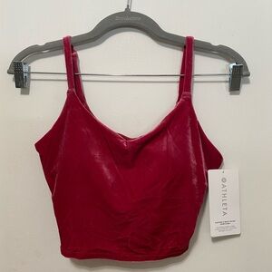 Athleta Velvet Crop Top NWT